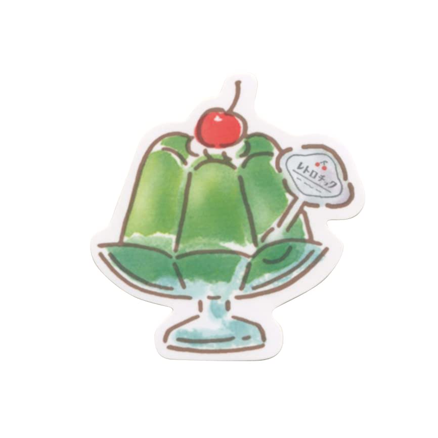 Amazon | レトロチック ステッカー 喫茶 【ゼリー】かわいい